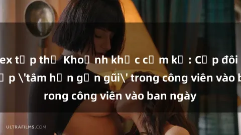 sex tập thể Khoảnh khắc cấm kỵ: Cặp đôi bị bắt gặp 'tâm hồn gần gũi' trong công viên vào ban ngày